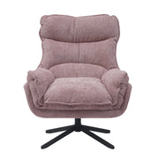 Fauteuil Vera Roze Metaal 115 cm 115x83x59 cm-Fauteuils-Starfurn
