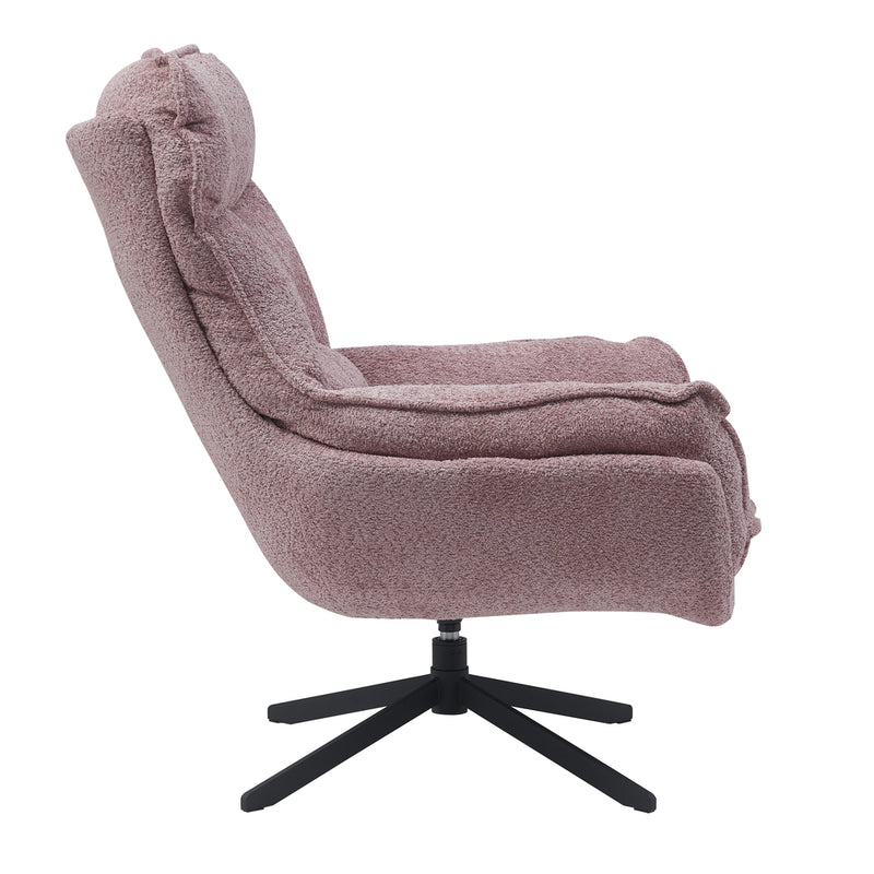 Fauteuil Vera Roze Metaal 115 cm 115x83x59 cm-Fauteuils-Starfurn