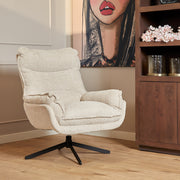 Fauteuil Vera Wit Metaal 115 cm 115x83x59 cm-Fauteuils-Starfurn