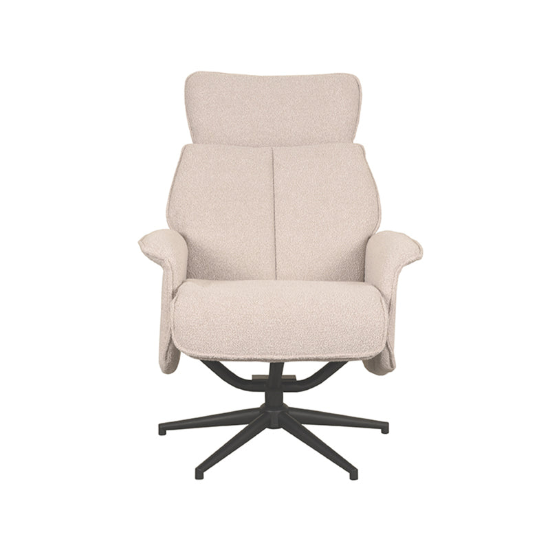 Fauteuil Verdal Naturel Boucle Excl. Hocker 77x79x109 cm-Fauteuils-LABEL51