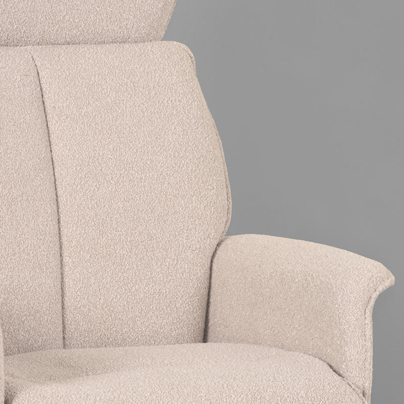 Fauteuil Verdal Naturel Boucle Excl. Hocker 77x79x109 cm-Fauteuils-LABEL51