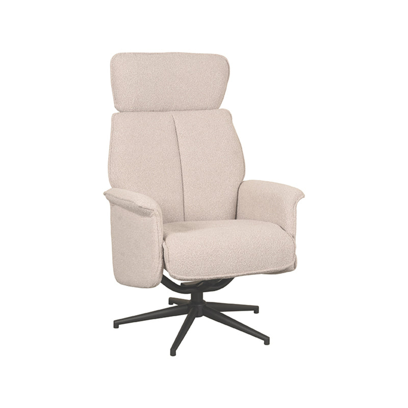 Fauteuil Verdal Naturel Boucle Excl. Hocker 77x79x109 cm-Fauteuils-LABEL51