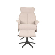 Fauteuil Verdal Naturel Boucle Incl. Hocker 77x79x109 cm-Fauteuils-LABEL51