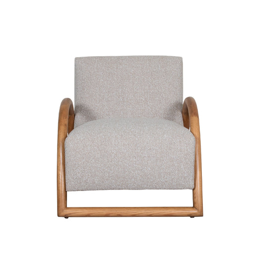 Fauteuil Viggo Naturel Boucle Naturel Houten Frame 70x90x74 cm-Fauteuils-LABEL51