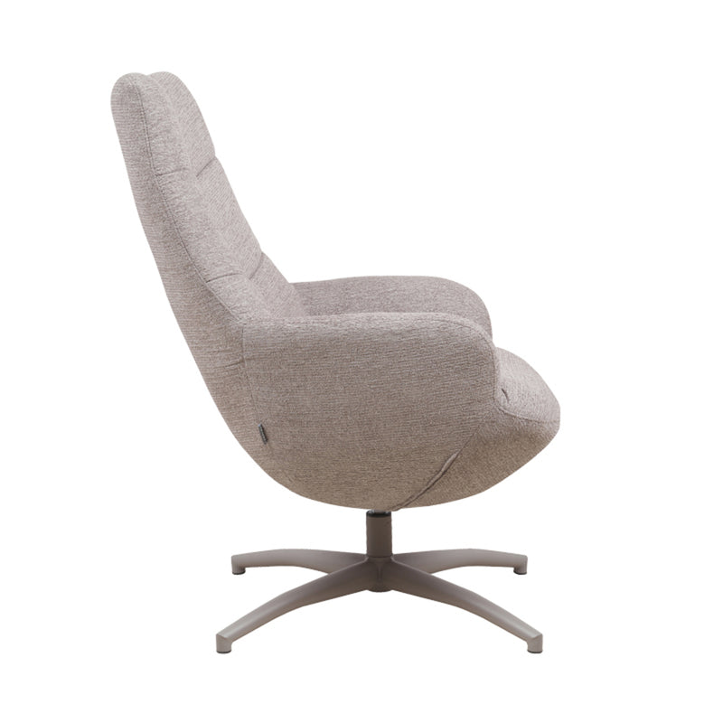 Fauteuil Winston Taupe Geweven - 73x82x106 cm-Fauteuils-LABEL51
