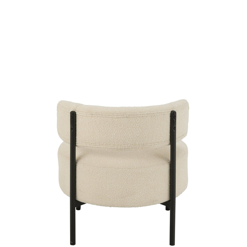 Fauteuil Wit Multiplex 62 cm 62.5x62.5x67.5 cm-Fauteuils-J-Line