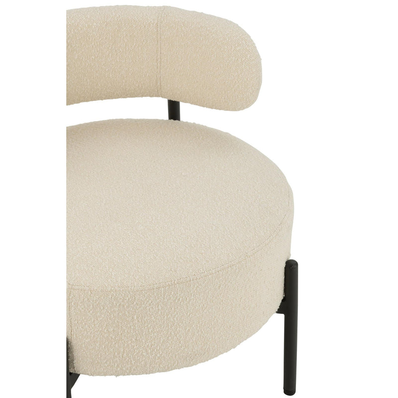 Fauteuil Wit Multiplex 62 cm 62.5x62.5x67.5 cm-Fauteuils-J-Line