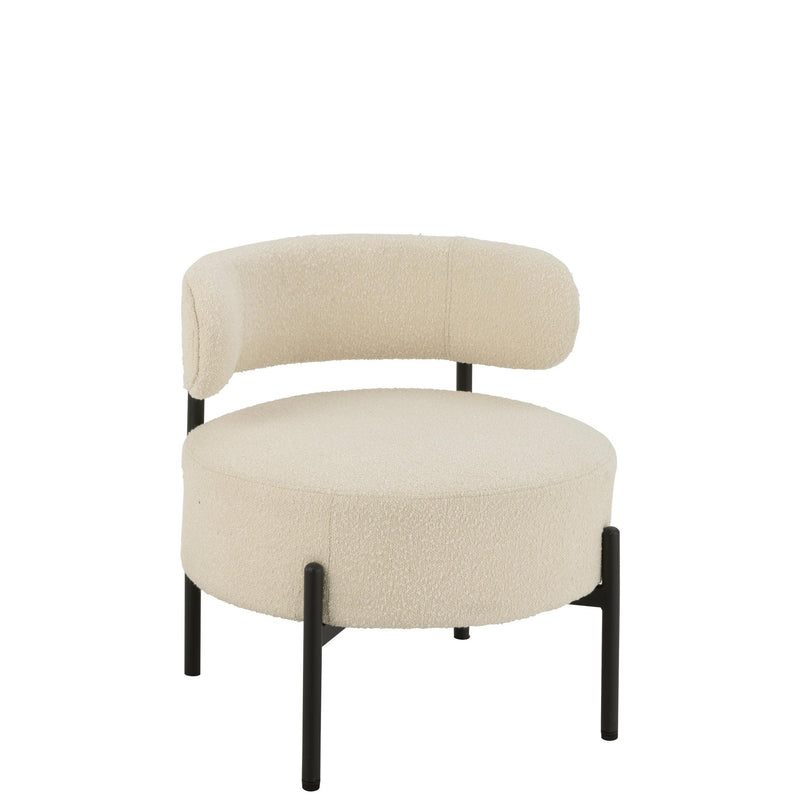 Fauteuil Wit Multiplex 62 cm 62.5x62.5x67.5 cm-Fauteuils-J-Line