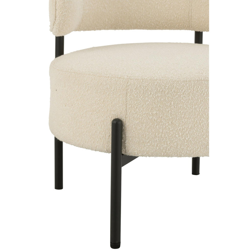 Fauteuil Wit Multiplex 62 cm 62.5x62.5x67.5 cm-Fauteuils-J-Line