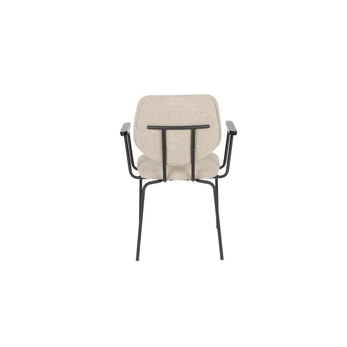 Fauteuil Zelo Polyester Beige 59x60 cm-Eetkamerstoelen-Creating Home
