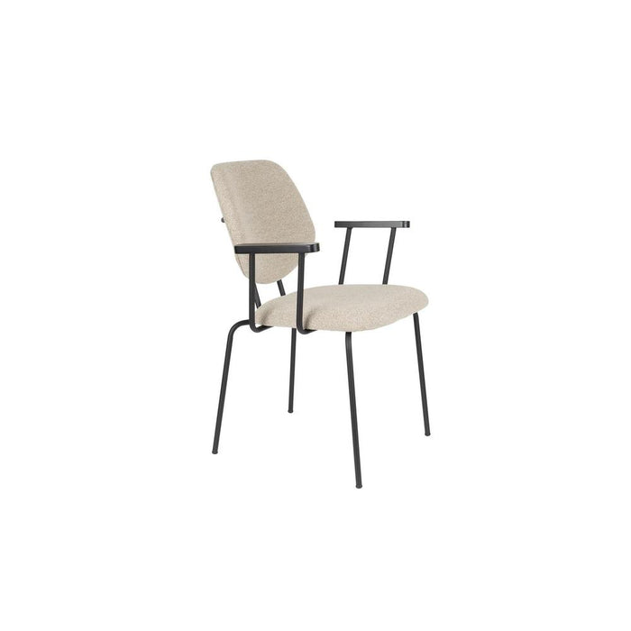 Fauteuil Zelo Polyester Beige 59x60 cm-Eetkamerstoelen-Creating Home