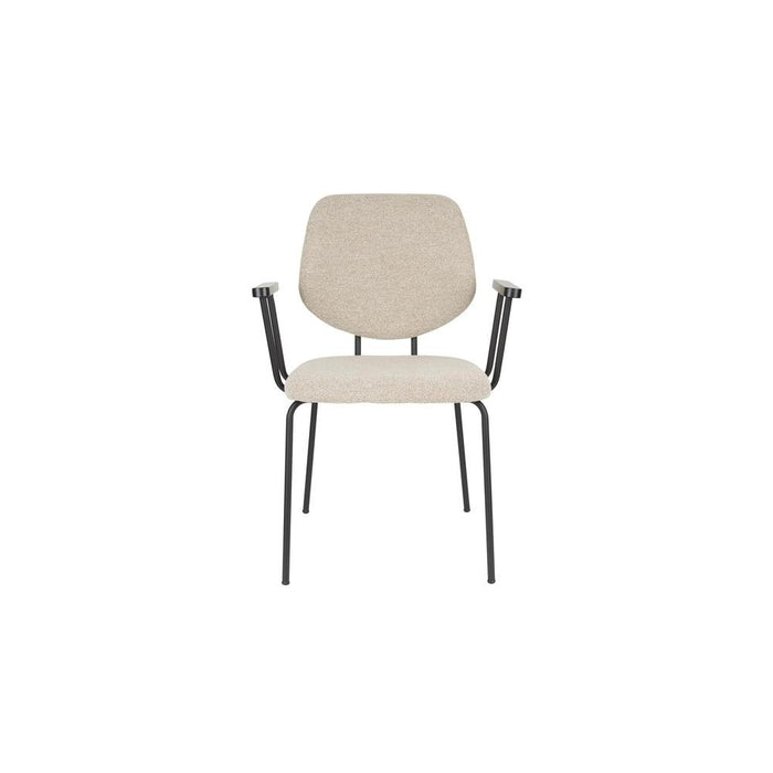 Fauteuil Zelo Polyester Beige 59x60 cm-Fauteuils-Creating Home