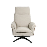 Fauteuil Zenza Naturel Boucle Incl. Hocker 76x91x109 cm-Fauteuils-LABEL51