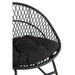 Fauteuil Zwart Cloth 82 cm 82x118x78 cm-Kussens-J-Line