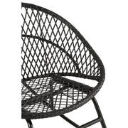 Fauteuil Zwart Cloth 82 cm 82x118x78 cm-Kussens-J-Line
