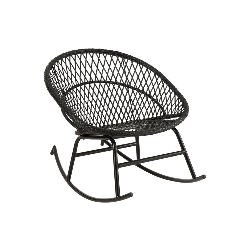 Fauteuil Zwart Cloth 82 cm 82x118x78 cm-Kussens-J-Line