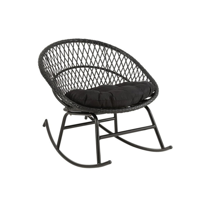 Fauteuil Zwart Cloth 82 cm 82x118x78 cm-Kussens-J-Line