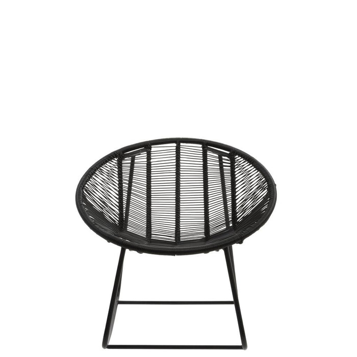 Fauteuil Zwart Kunststof 65 cm 65x56x67 cm-Fauteuils-J-Line