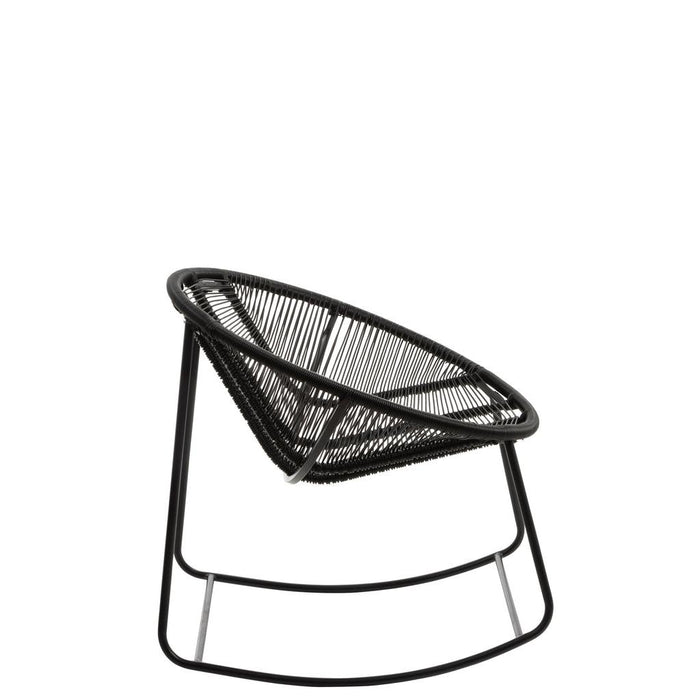 Fauteuil Zwart Kunststof 65 cm 65x56x67 cm-Fauteuils-J-Line