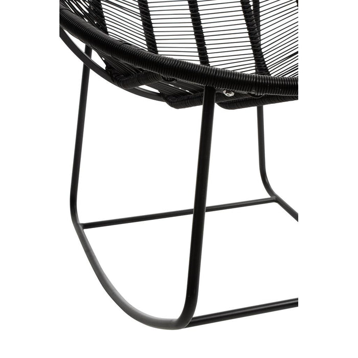 Fauteuil Zwart Kunststof 65 cm 65x56x67 cm-Fauteuils-J-Line