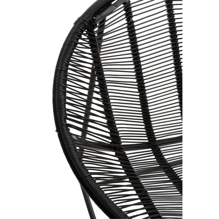 Fauteuil Zwart Kunststof 65 cm 65x56x67 cm-Fauteuils-J-Line