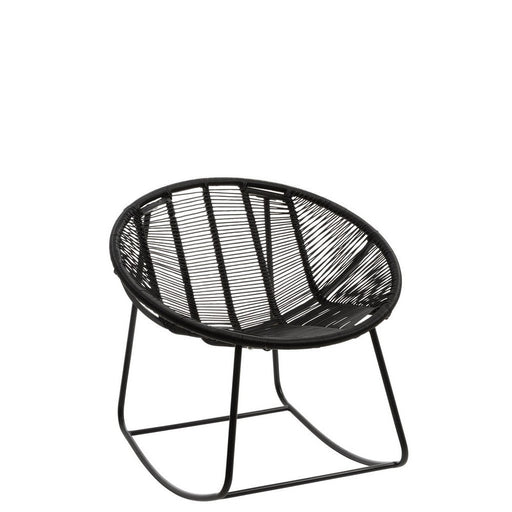 Fauteuil Zwart Kunststof 65 cm 65x56x67 cm-Fauteuils-J-Line
