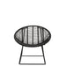 Fauteuil Zwart Kunststof 65 cm-Fauteuils-J-Line