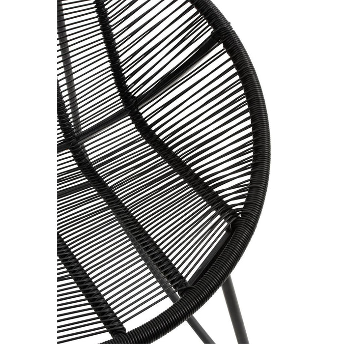 Fauteuil Zwart Kunststof 65 cm-Fauteuils-J-Line