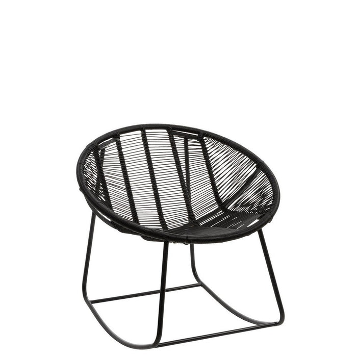 Fauteuil Zwart Kunststof 65 cm-Fauteuils-J-Line