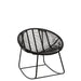 Fauteuil Zwart Kunststof 65 cm-Fauteuils-J-Line