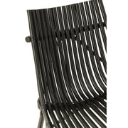 Fauteuil Zwart Rotan 80 cm 80x77x84 cm-Fauteuils-J-Line