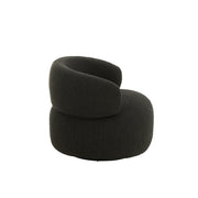 Fauteuil Zwart Schuim Rond 85 cm 85x82x72.5 cm-Fauteuils-J-Line