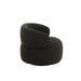 Fauteuil Zwart Schuim Rond 85 cm 85x82x72.5 cm-Fauteuils-J-Line