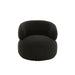 Fauteuil Zwart Schuim Rond 85 cm 85x82x72.5 cm-Fauteuils-J-Line