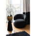 Fauteuil Zwart Schuim Rond 85 cm-Fauteuils-J-Line