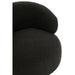 Fauteuil Zwart Schuim Rond 85 cm-Fauteuils-J-Line
