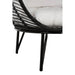 Fauteuil Zwart Staal Ovaal 110 cm 110x115x148 cm-Fauteuils-J-Line