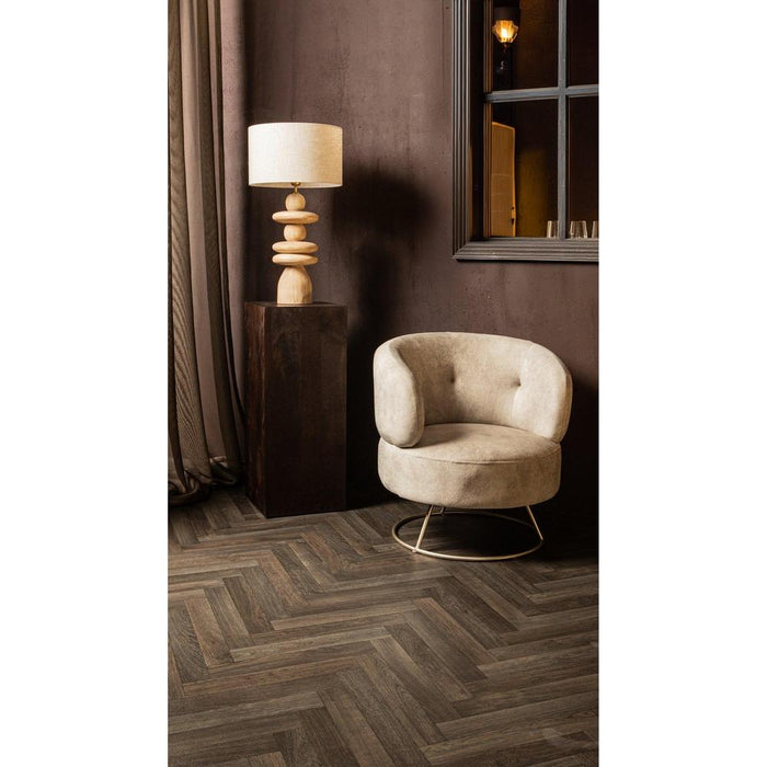 Fauteuils Carice Beige Fauteuil Infinity 2 Beige Goud-Fauteuils-PTMD