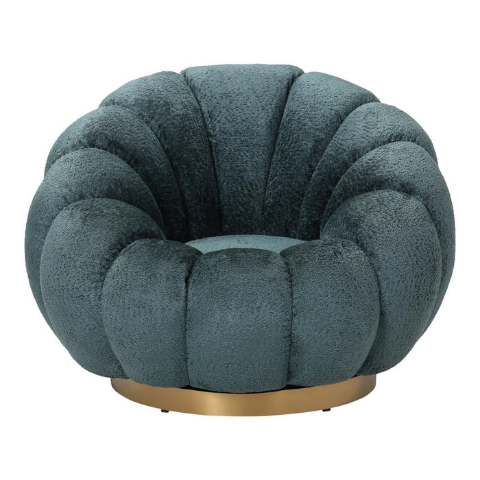 Fauteuils Daisy Fauteuil Teal Euphoria 13 Goud Base-Fauteuils-PTMD