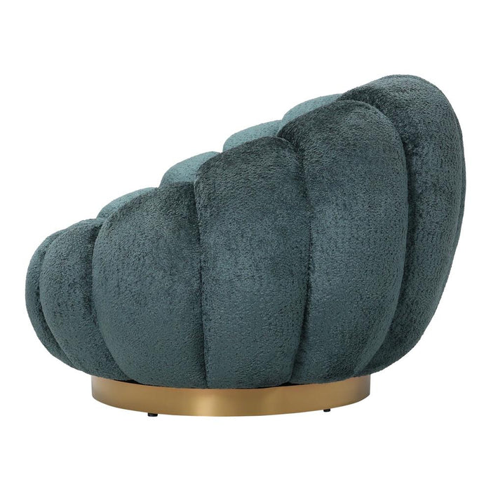 Fauteuils Daisy Fauteuil Teal Euphoria 13 Goud Base-Fauteuils-PTMD