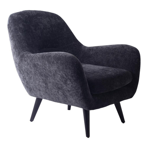 Fauteuils Donny Anthracite Fauteuil Zwart Wooden Legs-Fauteuils-PTMD