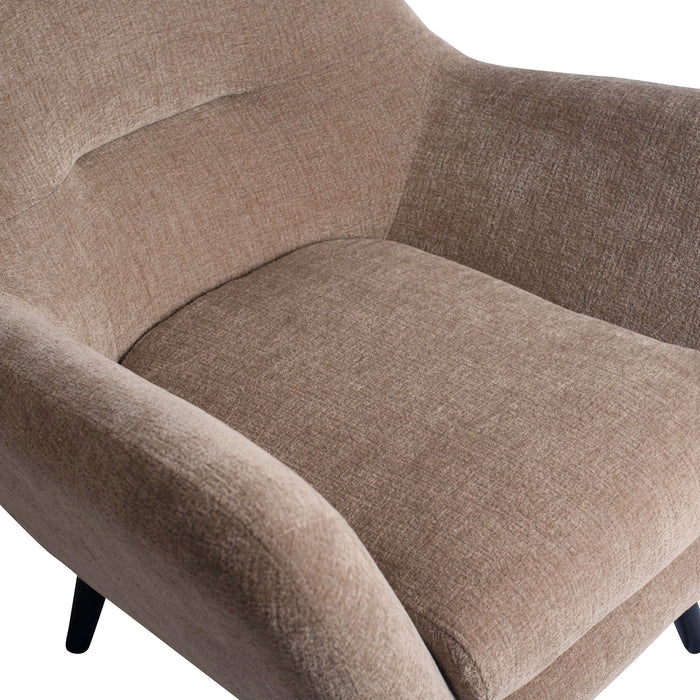 Fauteuils Donny Crème Fauteuil Zwart Houten-Fauteuils-PTMD