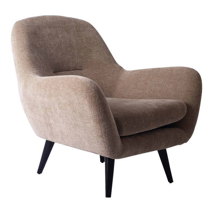 Fauteuils Donny Crème Fauteuil Zwart Houten-Fauteuils-PTMD