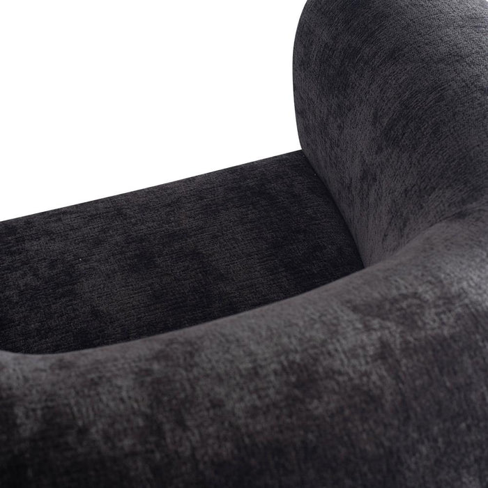 Fauteuils Elefan Anthracite Fauteuil Rond Armrest-Fauteuils-PTMD