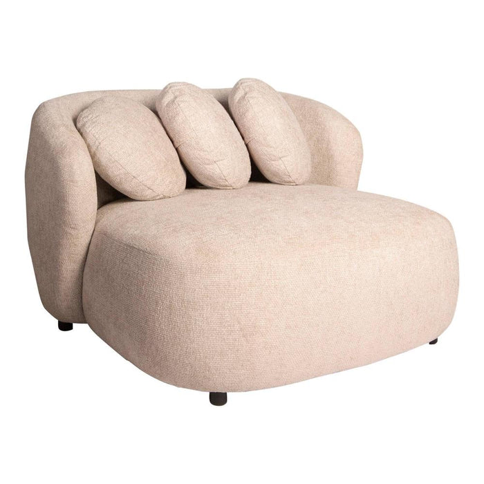 Fauteuils Fauteuil Aphrodite Crème Loveseat Legacy 15 Dove Stof-Fauteuils-PTMD