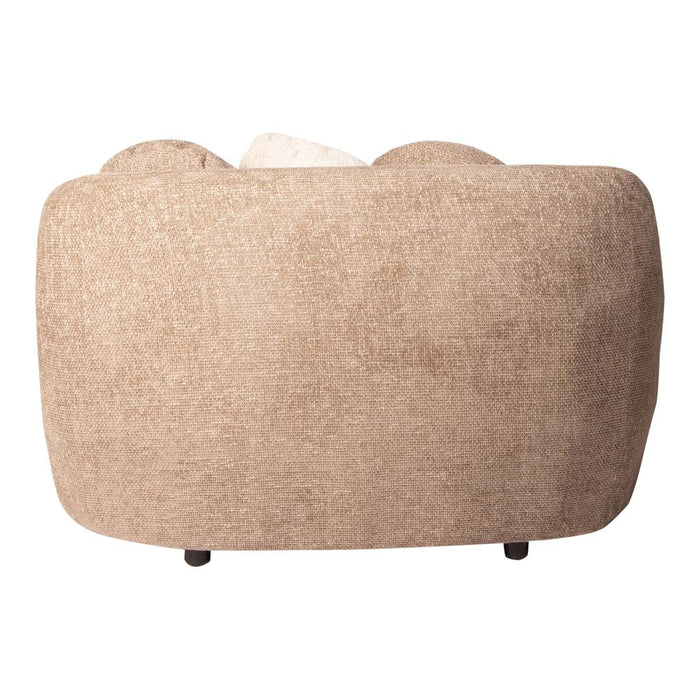 Fauteuils Fauteuil Aphrodite Taupe Loveseat Legacy 3 Mink Stof-Fauteuils-PTMD