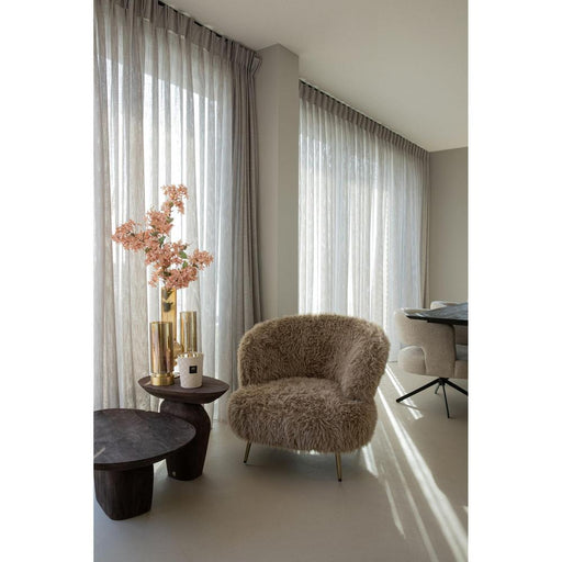 Fauteuils Franklyn Bruin Fauteuil Hair-Fauteuils-PTMD