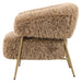 Fauteuils Hair Bruin Fauteuil Goud Metaal Base-Fauteuils-PTMD