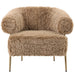 Fauteuils Hair Bruin Fauteuil Goud Metaal Base-Fauteuils-PTMD