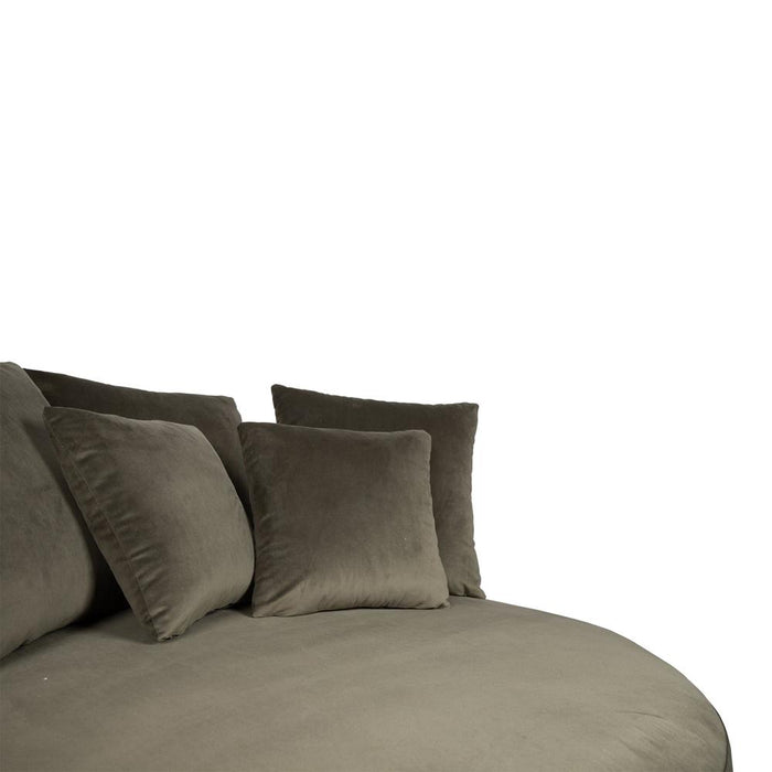 Fauteuils Lamp Fayen Fluweel Groen Fauteuil Half Rond KD-Fauteuils-PTMD